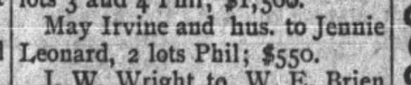 Clipping from Corvallis Gazette